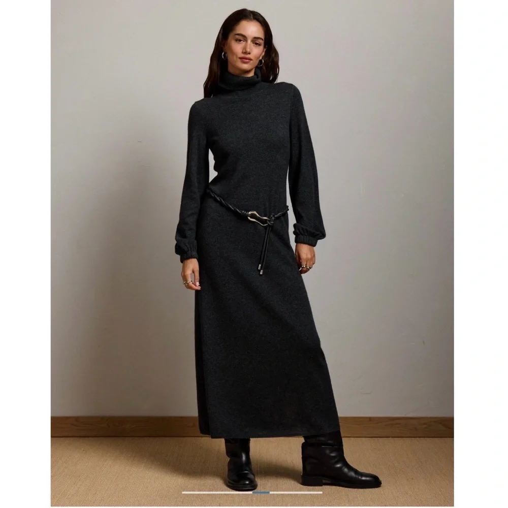 AE77 Turtleneck Sweater Dress